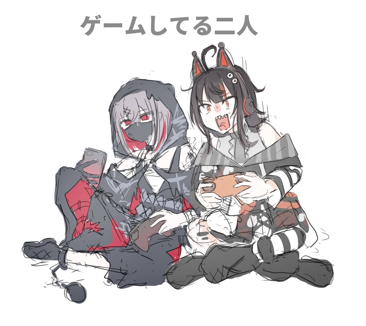 akasa_taya's tweet photo. 休日の朝🎮
#まのさば二次創作 https://t.co/TpKkeP2yal