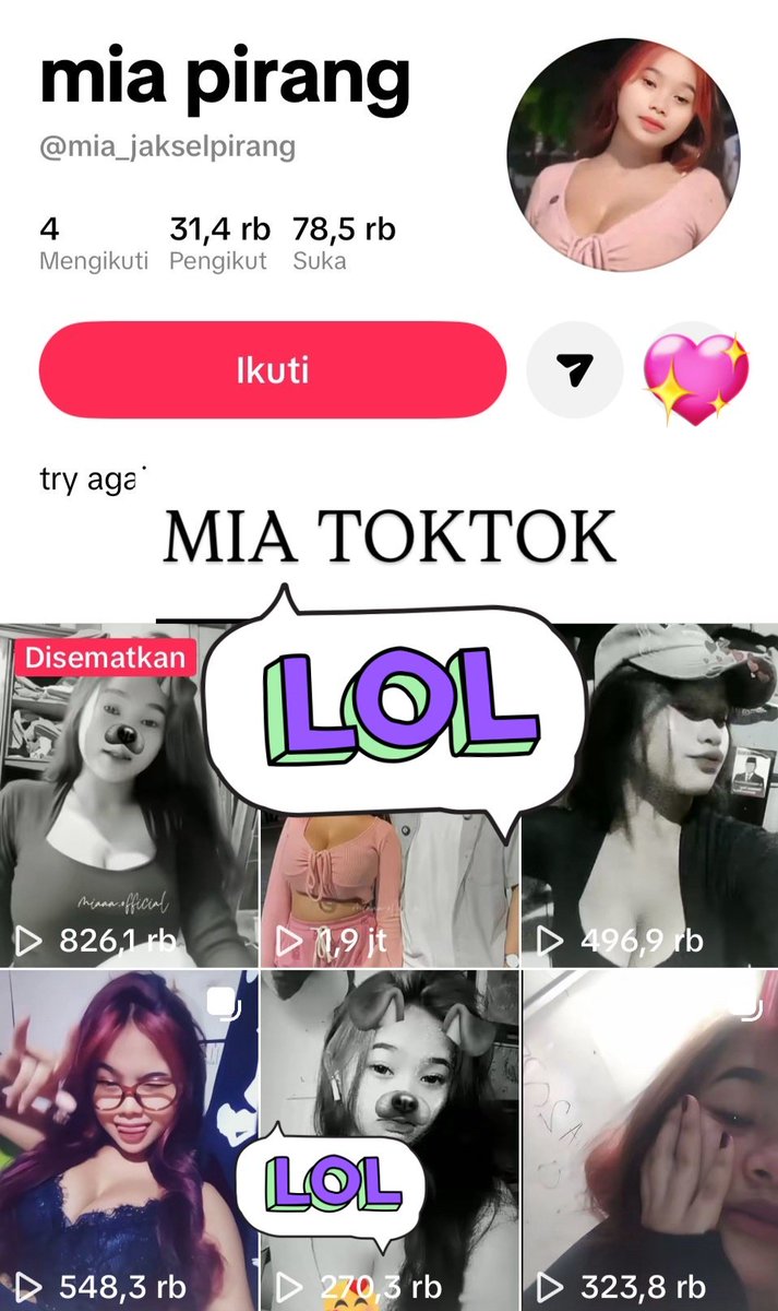 nzotaris's tweet photo. Mia TikTok Update terbaru 

https://t.co/XCjhDCKS1B https://t.co/qt2M3dLy3o