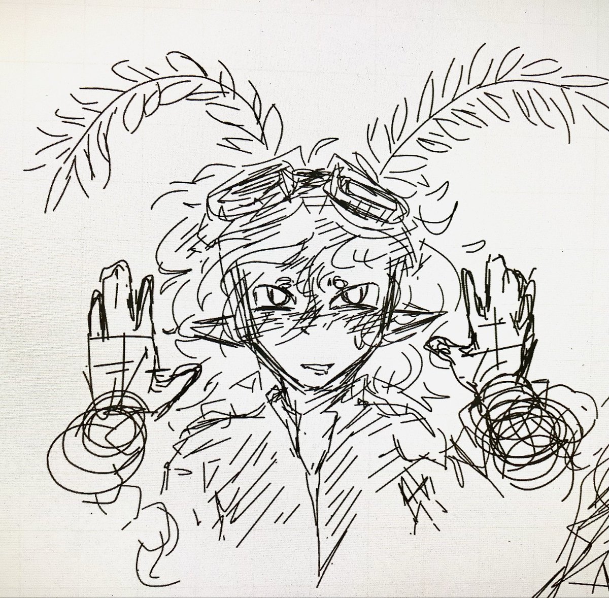 Pearl1034's tweet photo. My charger is low-key kinda broken so I won’t be able to draw digitally until tomorrow (hopefully I’ll be able to buy it by then) so here is Flamedy from my other device 😿 
Idc I’m tagging #bbtwt https://t.co/qWJ3NhcJWZ