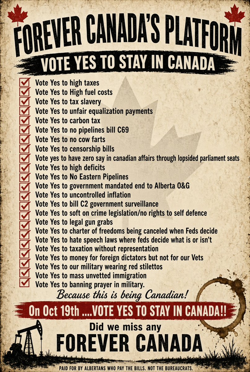 Ab51_Project's tweet photo. Yeah Jason that's sort of the point of independence our land is our country Alberta! Ontario and quebec are NOT. We will serve our country as we make it! 
Stomping T and the people who died to protect this country from globalists like you and Trudeau/Carney would be ashamed of how you destroyed a once great country like 🇨🇦!
And stupid name calling just shows you lost the argument. Taking a page out of goebel's playback just proves who you are!