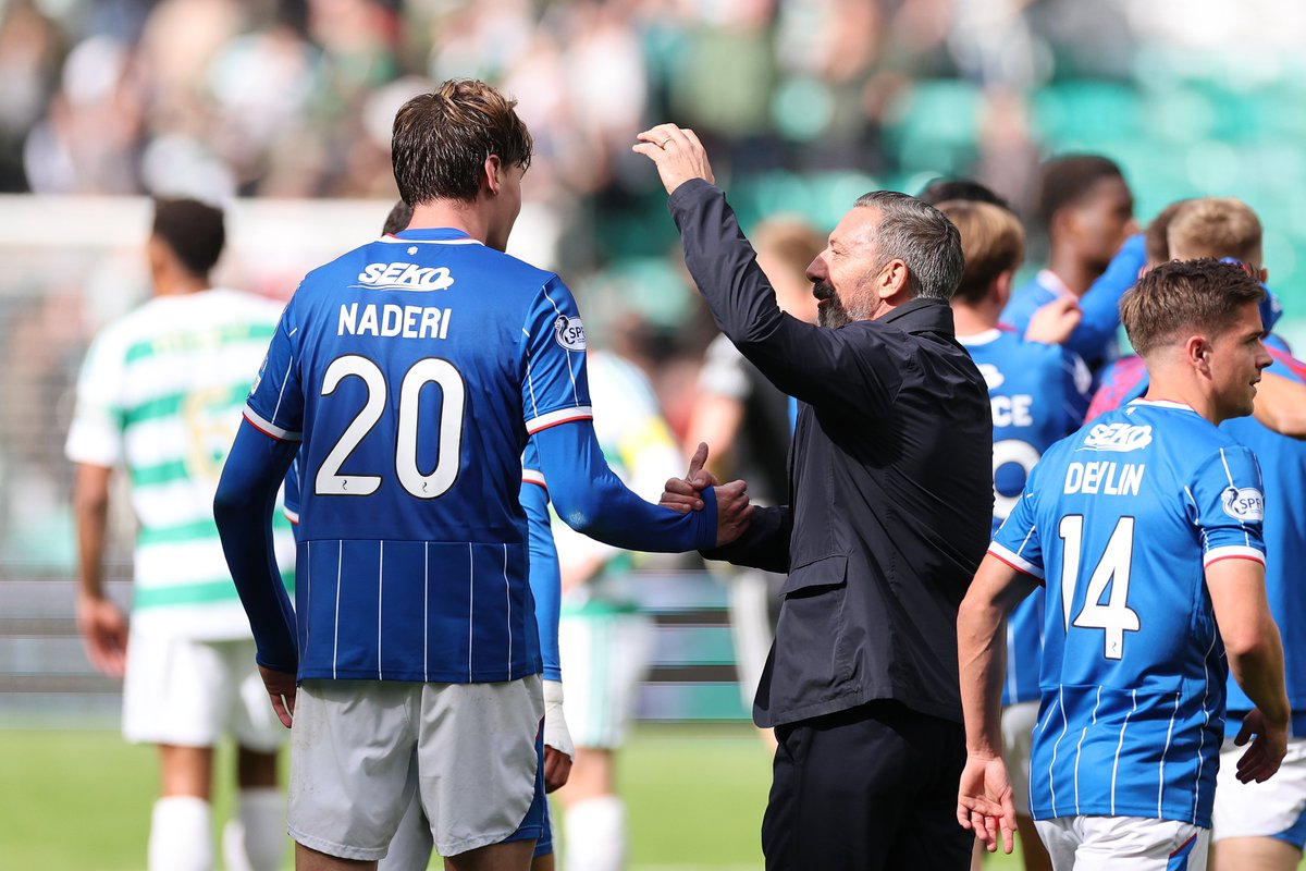 RangersFC's tweet photo. Gaffer 💙 Naderi https://t.co/2tjIRqj3mU