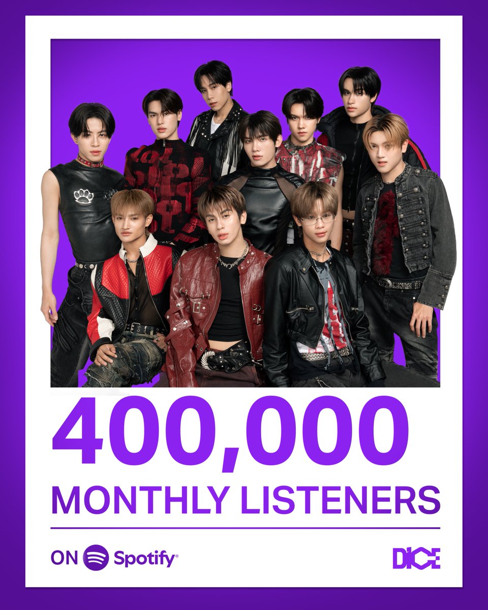 DICE_SONRAY's tweet photo. Thank you so much for 400,000 Monthly Listeners on Spotify 💜

ขอบคุณพี่ ๆ PRIZE และทุกคนที่แวะเข้ามาฟังเพลงของพวกเรากันนะคับ ขอบคุณที่ให้เพลงของพวกเราเป็นส่วนหนึ่งในวันของทุกคน ดีใจที่มีทุกคนอยู่ด้วยกันแบบนี้ มาฟังเพลงด้วยกันไปนาน ๆ เลยนะค้าบบ ✨

🔗 : https://t.co/STYhKqkY3t

#SpotifyTH
#DICE_SONRAY
#SONRAYMUSIC