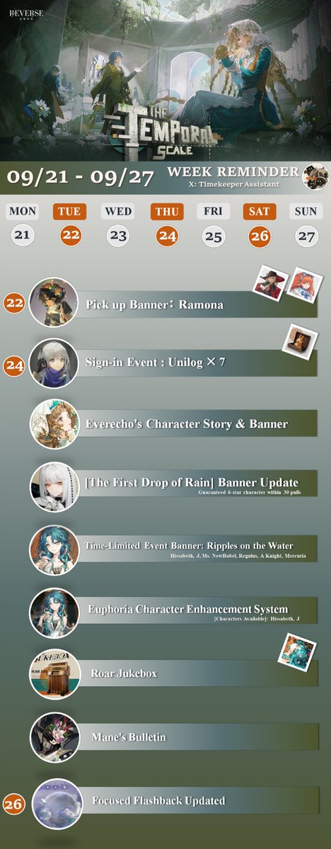 1999_timekeeper's tweet photo. 9/21 - 9/27 WEEK EVENT REMINDER https://t.co/DCaLSZLzhE