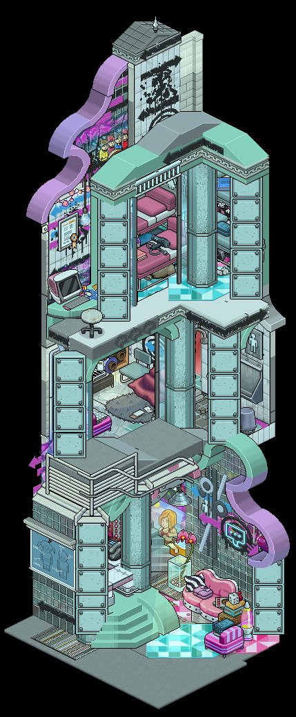 riverfires's tweet photo. Task 4
Inspired by the 1999 satire movie ´But i´m a cheerleader!´ 
https://t.co/gZHR4DUzEl
@Furni_verse @Habbo https://t.co/0BNn5PwIER