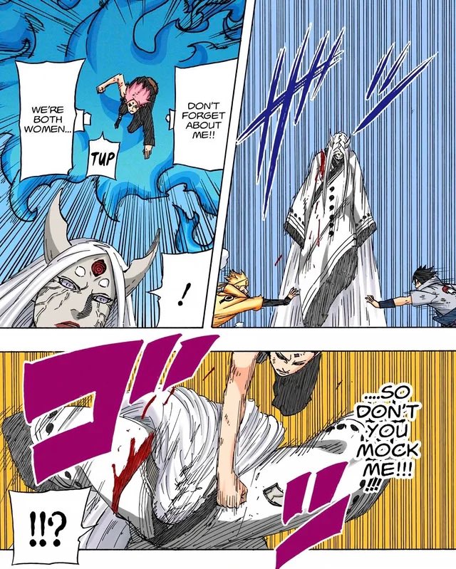 tolki3nn's tweet photo. how kishimoto felt when he made sakura say this https://t.co/mfkvRmBa9S
