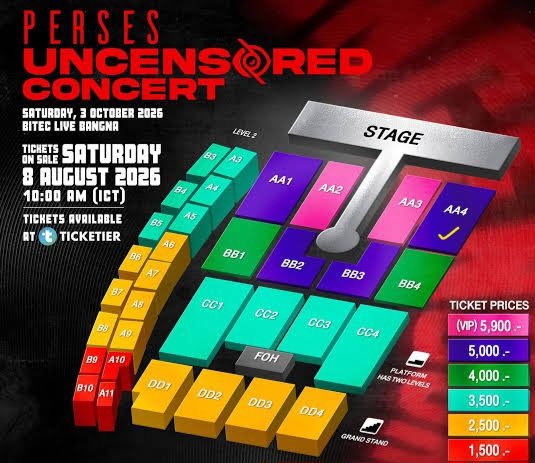 m_serpenti's tweet photo. [WTS] ขายบัตร คอน PERSES เบเนครบ❗️

โซน AA4 แถว แถว AE ที่นั่ง 7x

ปล่อยราคา หน้าบัตร 5,000 

** นัดรับได้ ขอมัดจำ 500 
** สะดวกโอนเลย ลดให้เหลือ 4,900 ค่ะ
** โอนบัตรผ่านแอพได้เลย

ไม่โกง 100% ค่ะ 😊

#PERSES_UNCENSORED https://t.co/9Qq3NN7Dfw
