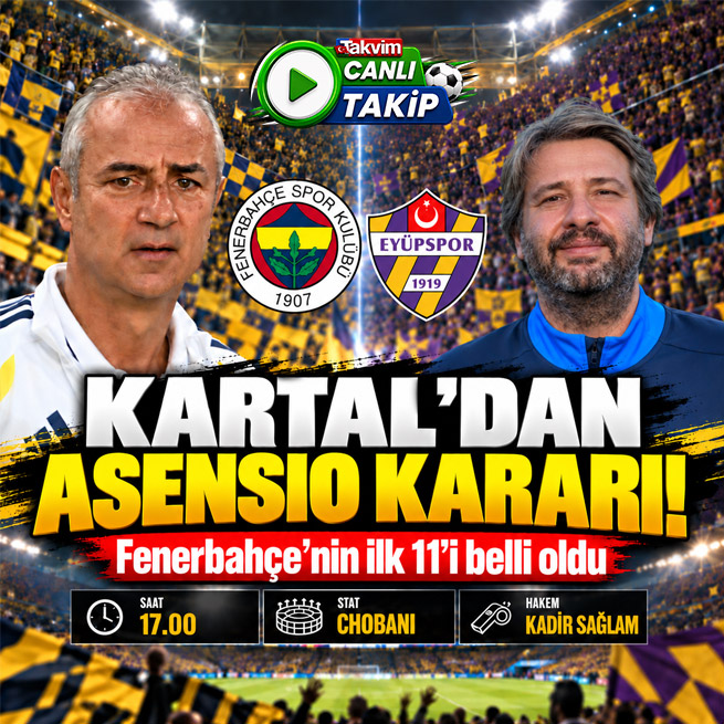 takvim's tweet photo. Kartal'dan Asensio kararı

- Fenerbahçe'nin Eyüpspor maçı ilk 11'i belli oldu 

- Karşılaşmayı https://t.co/5jqh97tm3B'den canlı takip edebilirsiniz

https://t.co/jbSIwtuXHP https://t.co/WPYeHNpgkW
