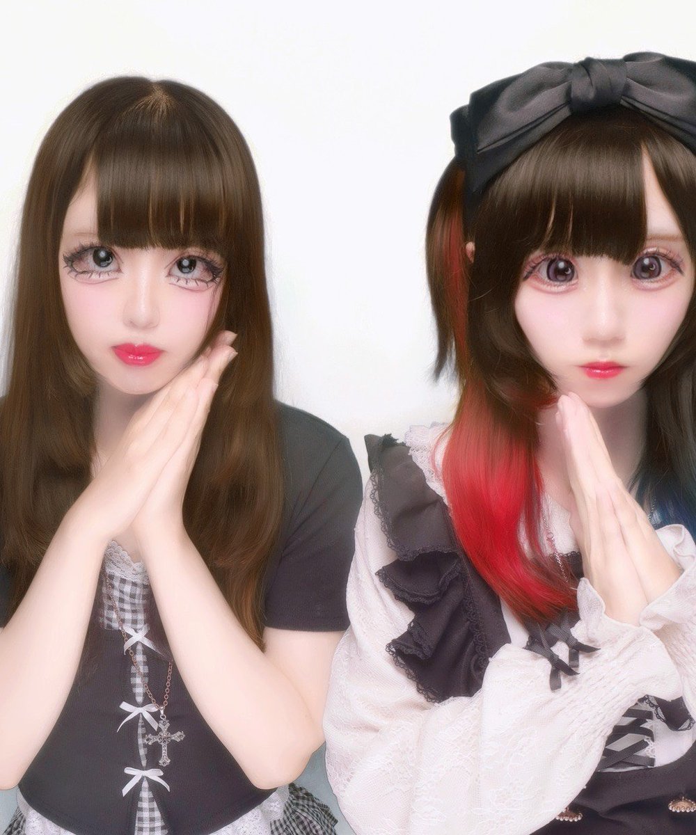 ru2001_y's tweet photo. ふぅちゃん @rxxyk_psycho とあそんだ( ᐡෆ  ̫ ෆᐡ )
マーキュロのユウリちゃんカラーの髪の毛可愛かったあ❤💙
LIZ LISAも似合ってた❣❣わたしも着たいㅠ  ̫ㅠ https://t.co/jvtTQUHLda
