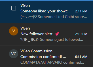 CrystalStance's tweet photo. I love getting these kind of notifications 😍

#VGen #VgenCommㅤ https://t.co/KljsaOqGAC