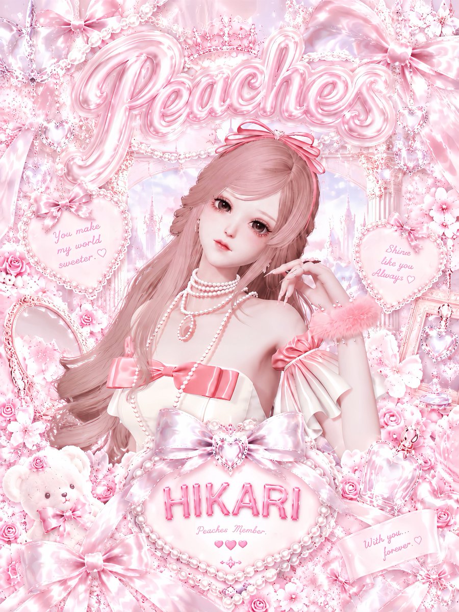 p_ach_kira's tweet photo. ⋈・。・。⋈・。・。⋈・。・。⋈

𓊆  P e a c h e s 🎀 𓊇

ひかり  - H I K A R I -

@p_kirapara 

⚠︎ AI使用してます ⚠︎

🎀

#ももちゃんずの記録 
#キラパラ #きらめきパラダイス 

⋈・。・。⋈・。・。⋈・。・。⋈ https://t.co/3zGDIHGQep