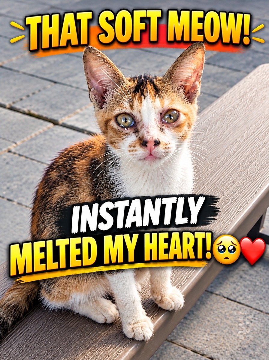 vanelski's tweet photo. Met this beautiful young calico cat chilling at the garden bench today. 🥺🍂 

She played a little hide-and-seek with the camera, but then she let out the softest little meow that instantly melted my heart before doing a full, satisfying cat-yoga stretch. https://t.co/C8dvenu42X