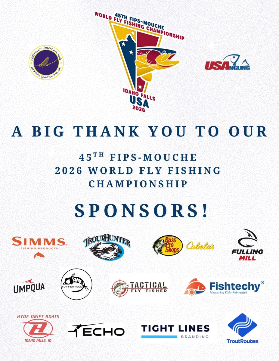 MNBackcountry1's tweet photo. CONGRATULATIONS FLY FISHING TEAM USA! Team and individual Gold medals at the FIPS-MOUCHE World Championships in Idaho! #flyfishingteamusa @USAngling @BassProShops @Cabelas @simmsfishing https://t.co/w3cpo3qNBN