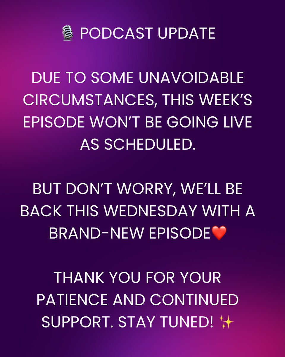 crobstacle's tweet photo. 🎙️ A little delay, but we’re coming back this Wednesday.

Due to a rendering issue, this week’s episode couldn’t go live as planned. We tried until the last minute to get it out, but had to push the release.

New release: Wednesday. 🚀

Stay tuned 👀

#TheYoungMavericks https://t.co/2MMYE8Ggjn