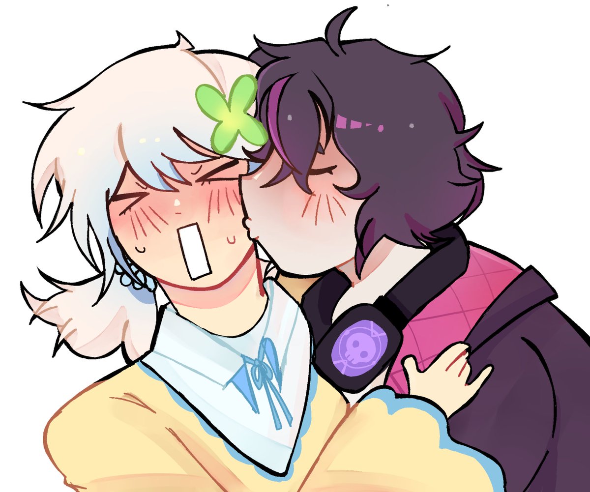 _altarianite's tweet photo. MORE ART TRADE KUROMAI ART 😢😢😢❤️❤️ OUHHHH CREDS TO @/kaze_sks ON TIKTOK FOR THIS THEY LOOK SO CUTE look at maishiuns face..... Moe...

#yumetwt #frmmtwt https://t.co/IWO0rcKsUM