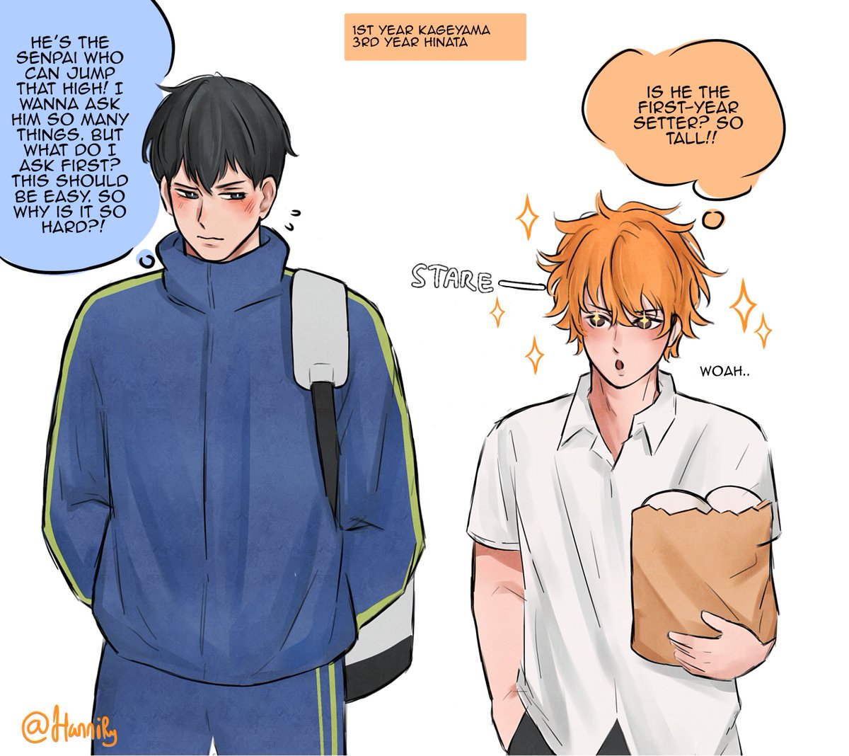 hannirolly's tweet photo. 1st year x 3rd year situation
#kagehina #haikyuu #ハイキュ https://t.co/ATM2S7btTa