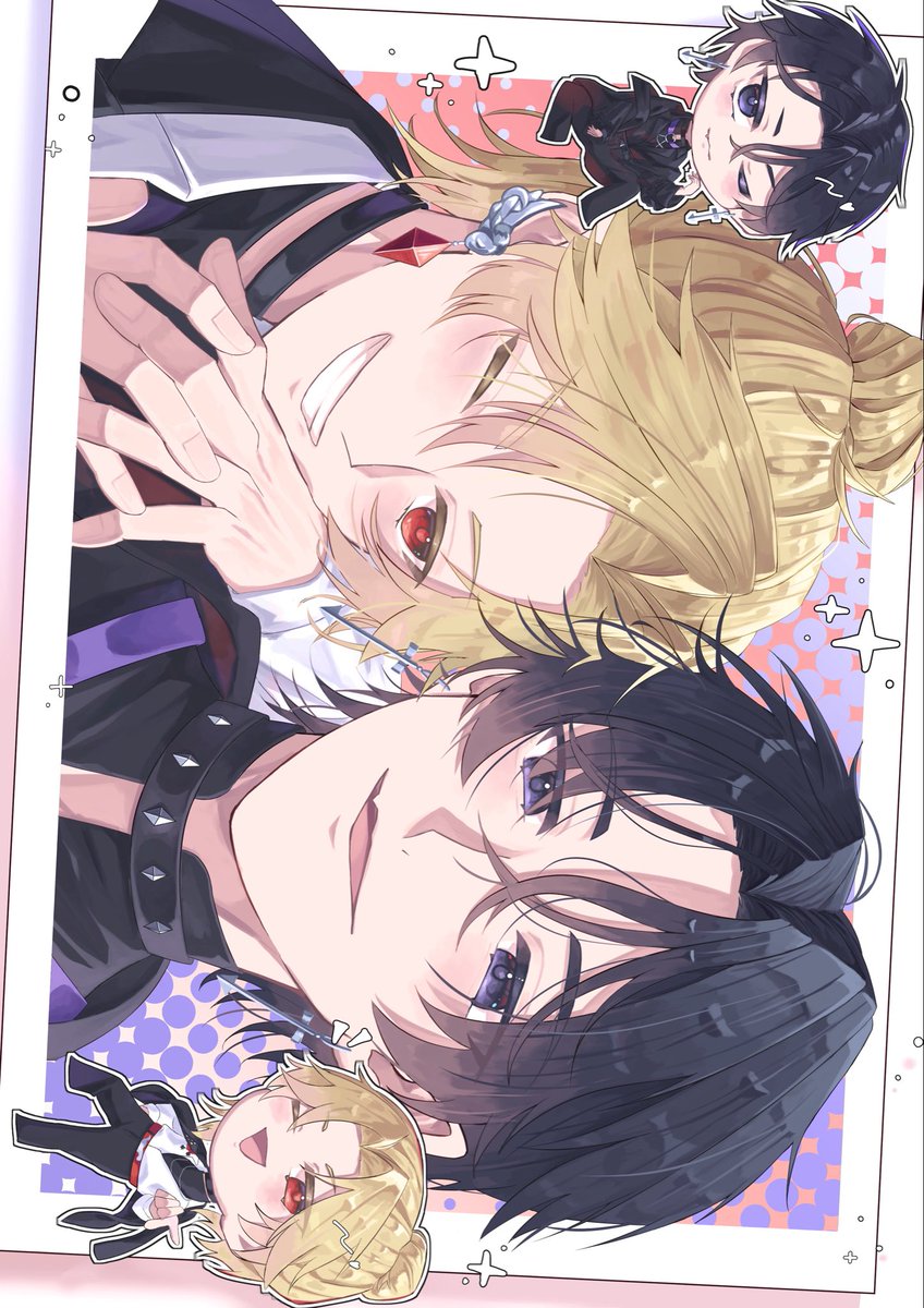 no_se_maru's tweet photo. セキララコンビ❤️💜
 
 #羽ペン #見ろ春希  #絵れしく https://t.co/JX7R201akm