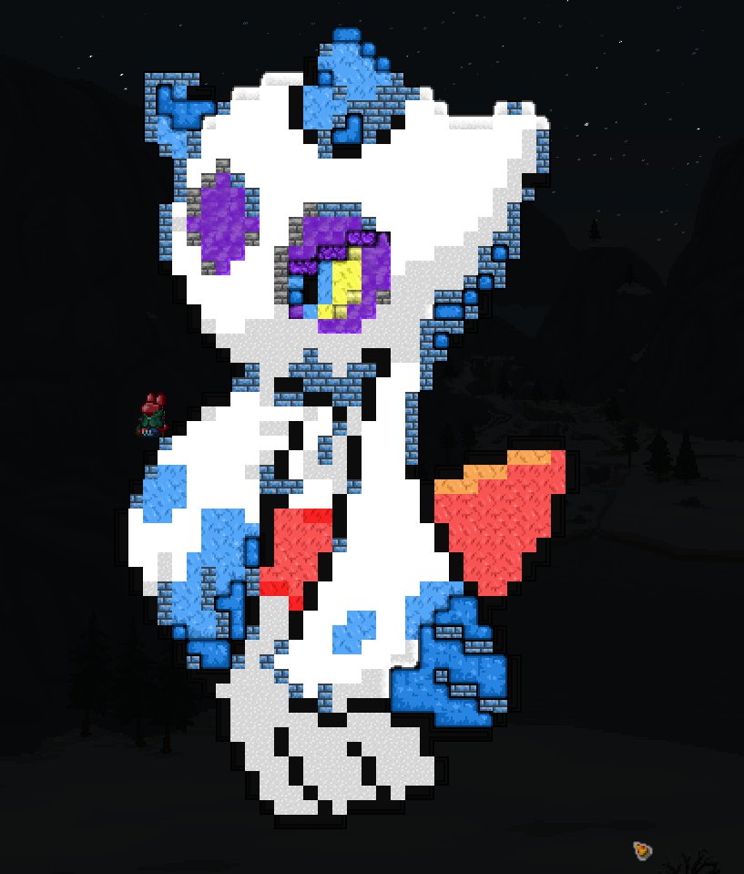 ScorbunnyA18099's tweet photo. Das profundas cavernas gélidas até os picos das montanhas sob nevascas eternas, Froslass, a personificação do inverno espiritual, Froslass apareceu em Terraria

Pixel art para: @acervofroslass (porfavor não me transforme em gelo) https://t.co/CTU7TwvjpG