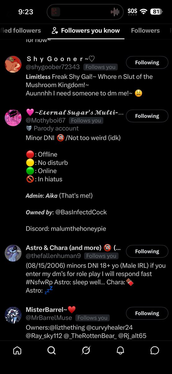 _Betrayed1x_'s tweet photo. @silencedcomedy And perhaps I need to block a few of my moots too. https://t.co/nbbpmd2d2m
