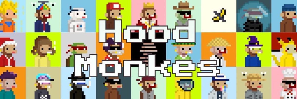 Spaceman_xy's tweet photo. 1313 monkes coming your way on Robinhood.

I introduce to you @HoodMonkes 

Do well to follow them so as not to miss any info.

We are early!!. https://t.co/kXQnIlEQE4