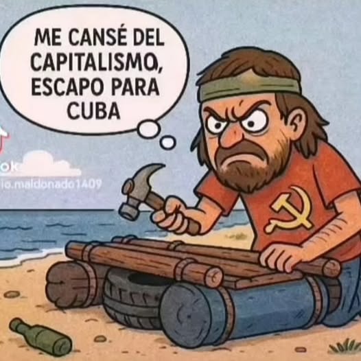Mamertadas's tweet photo. @DianAngel01 Y si se marcha para Cuba? 

Y nos deja en paz trabajando? https://t.co/zXsspawAaA