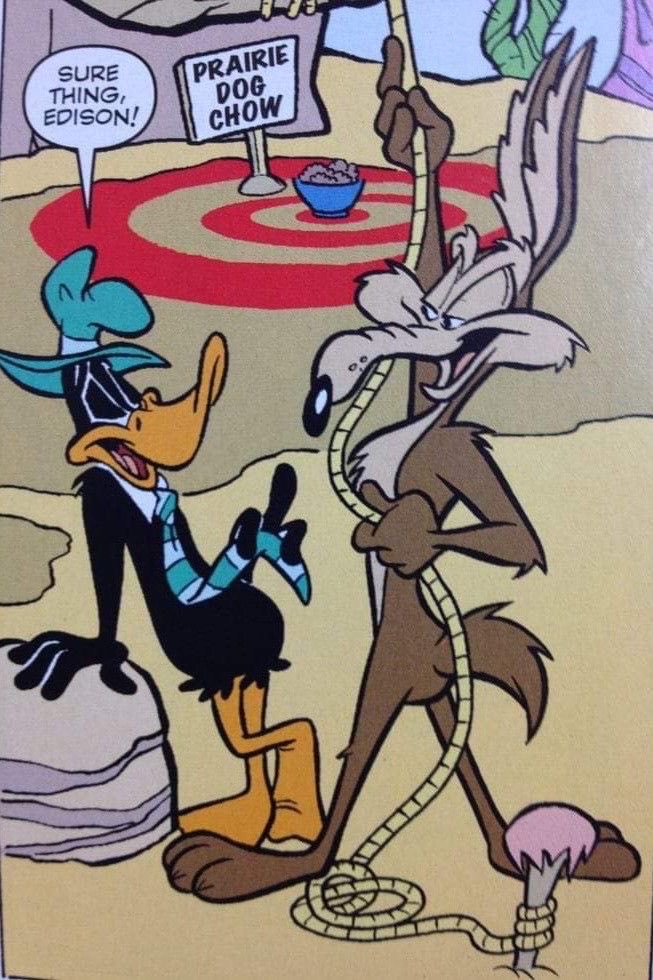 rodeorosebud's tweet photo. the two biggest narcissists in looney tune land are having a diva off https://t.co/lWLFFruIPw
