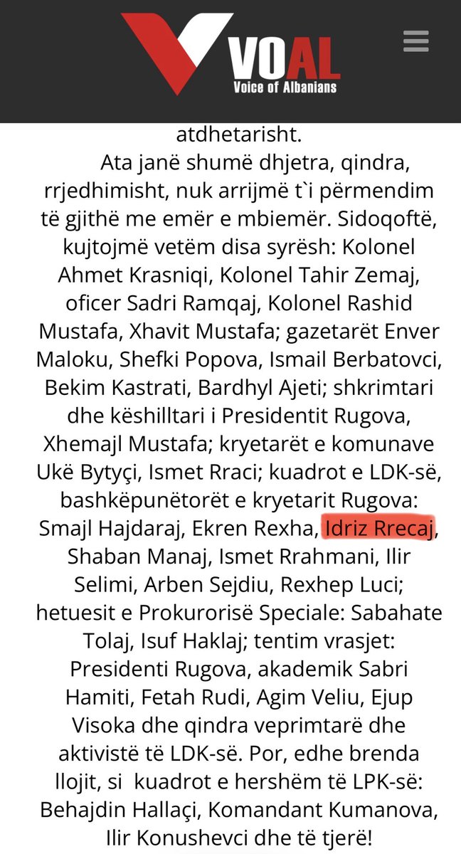 ShkodranHoti's tweet photo. Idriz Rrecaj është një nga viktimat e para që është identifikuar nga gërmimet në varrezën masive në Zubin-Potok. Ai është pjesë e atij që njihej si "Grupi i Intelektualëve". https://t.co/S9fcCMSwWF