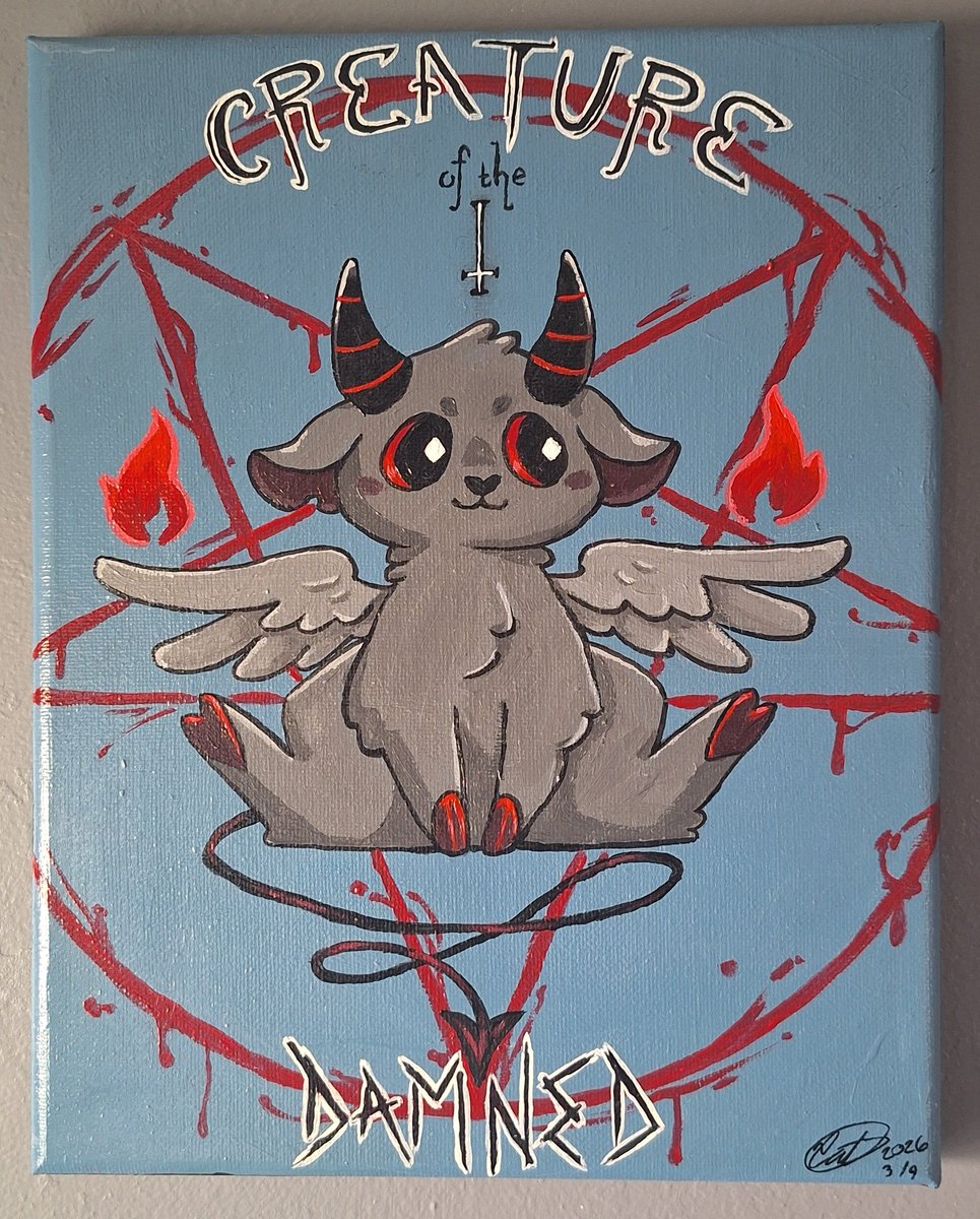 StitchedRabbit0's tweet photo. Creature or the Damned

#art #goat #painting #hell https://t.co/vOBy8a00bB