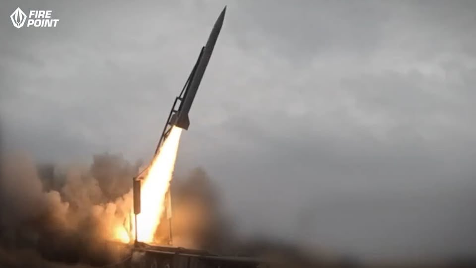 mhmck's tweet photo. Last night, for the first time, Ukrainian defenders used their domestically-designed and produced FP-7 “Pelican” ballistic missile against the russian fascist invaders. https://t.co/Az7r1N6edp