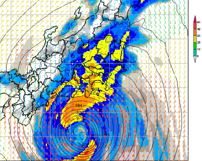 daisukehourai's tweet photo. 9/20午後10時[台風25号情報]
予想進路/雨雲予想21日正午/午後6時/大雨情報

関東はすでに大雨ですが
明日さらにひどくなります
時間が経つごとにひどくなります

連休中に萎える情報ですが
これを見たら
必ず他の最新の台風情報をみて
どれほどの危機感か自分で考えて
行動することをおすすめします https://t.co/kct0mi2sGF