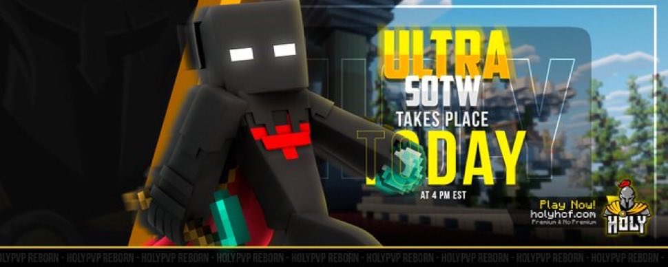 HolyHCFcom's tweet photo. El SOTW de Ultra toma lugar HOY a las 4 PM EST 🚀

» Información básica «
 ✪ 3 Man 👨‍👨‍👦
 ✪ 30 USD de F-Top  ⚔️
 ✪ 55% OFF se activara durante el SOTW
 ➜ https://t.co/ChoxeIMB91

Síguenos, RT &amp; Like para participar de x2 12500 COINS 🪙 https://t.co/PXN68BalmA