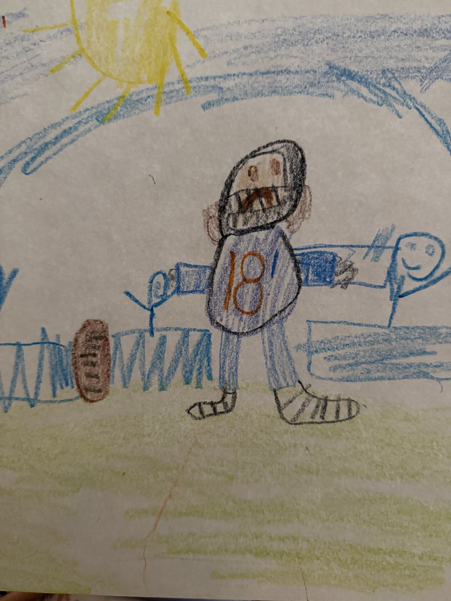seembow's tweet photo. Caleb, my son drew this picture of you this morning, mustache and all! 

@ChicagoBears @CALEBcsw 

🐻 ⬇️ ! Beat the Vikes! https://t.co/PWEnQcJaEP