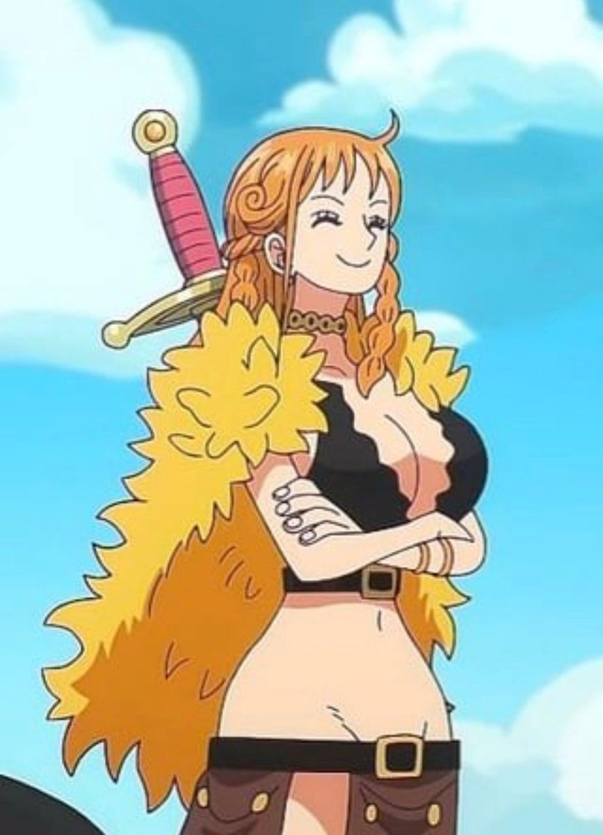 allanimedoc's tweet photo. Remember when Nami cared about not wanting to wear revealing outfits? Old Nami would NOT willingly wear her Elbaf outfit https://t.co/PFLS1SMTmc