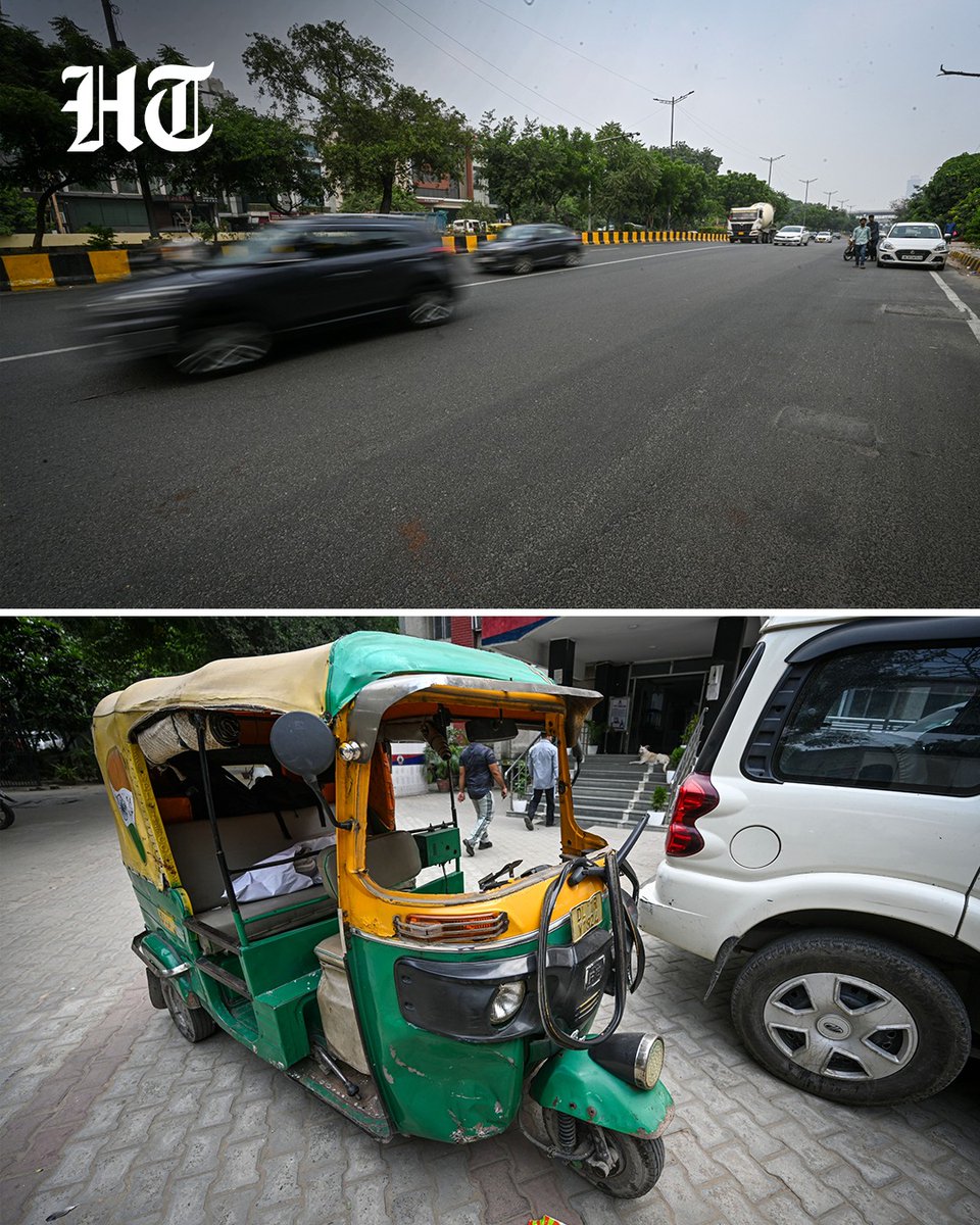 htTweets's tweet photo. #InPhotos | A view of the accident spot on Road Number 13 in Sarita Vihar, New Delhi, where three people were killed and three others injured after a dumper truck allegedly rammed into a stationary crane and an auto-rickshaw carrying workers installing CCTV cameras for the Delhi Police’s Safe City project early Sunday 

(Photo by @sanchit2294 / Hindustan Times)