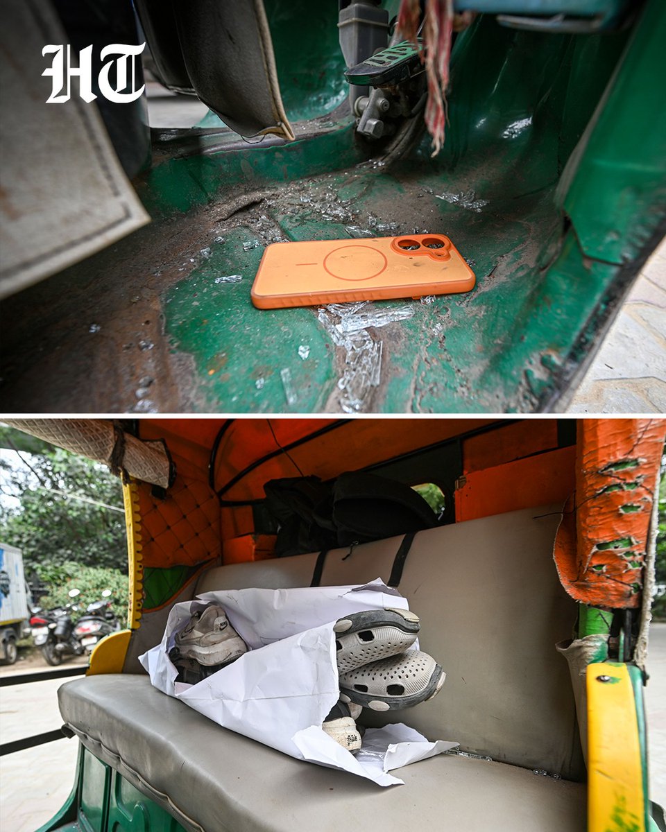 htTweets's tweet photo. #InPhotos | A view of the accident spot on Road Number 13 in Sarita Vihar, New Delhi, where three people were killed and three others injured after a dumper truck allegedly rammed into a stationary crane and an auto-rickshaw carrying workers installing CCTV cameras for the Delhi Police’s Safe City project early Sunday 

(Photo by @sanchit2294 / Hindustan Times)