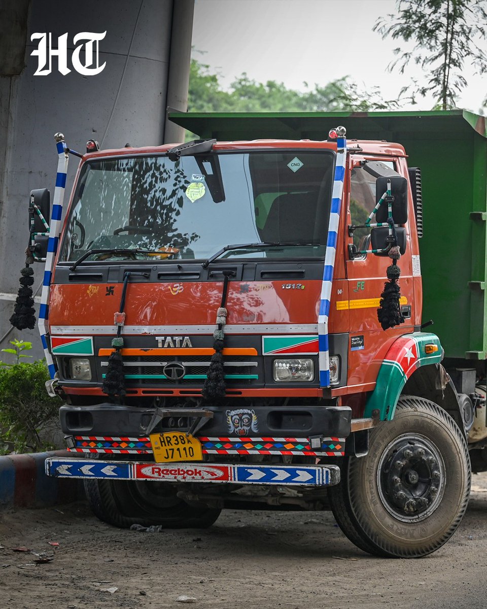 htTweets's tweet photo. #InPhotos | A view of the accident spot on Road Number 13 in Sarita Vihar, New Delhi, where three people were killed and three others injured after a dumper truck allegedly rammed into a stationary crane and an auto-rickshaw carrying workers installing CCTV cameras for the Delhi Police’s Safe City project early Sunday 

(Photo by @sanchit2294 / Hindustan Times)