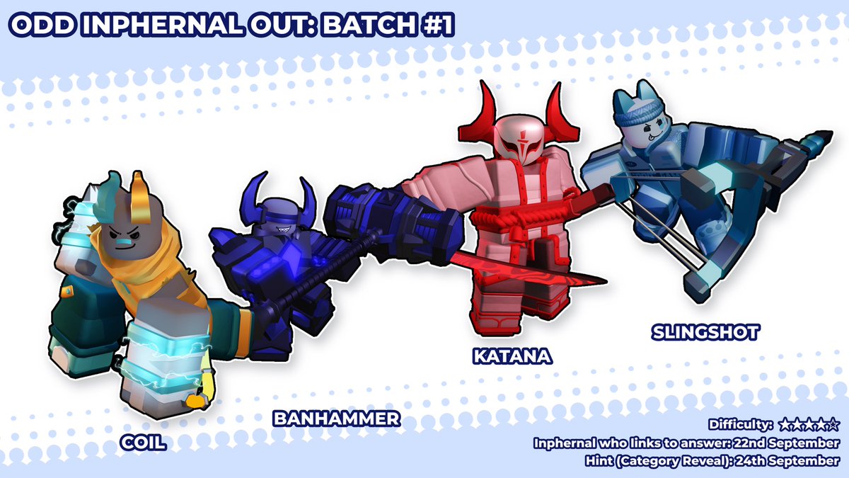 OddInphernalOut's tweet photo. ODD INPHERNAL OUT: BATCH #1, September 20th, 2026 #phighting https://t.co/RY9f529zvK