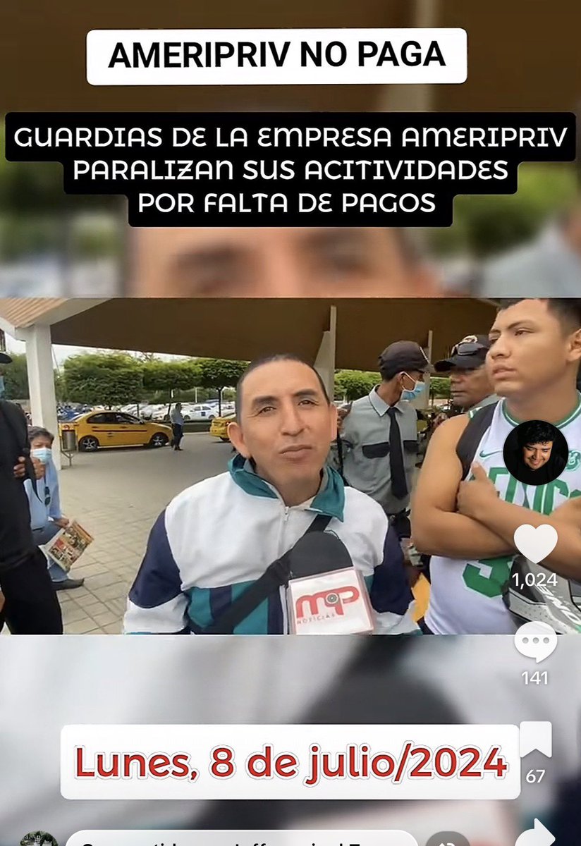 FENASPE1's tweet photo. 🔴🔴🔴
Esta empresa d seguridad #AMERIPRIV no es la primera vez q maltrata al #Guardia👮♂️
Tiene un historial enorme d casos d precarización y deudas con guardias
Autoridades apliquen la ley/sancione a estas empresas @MinInteriorEc @MinTrabajoEc @JuanFraRoman @CynthiaGelliber https://t.co/UAtE06IDL9