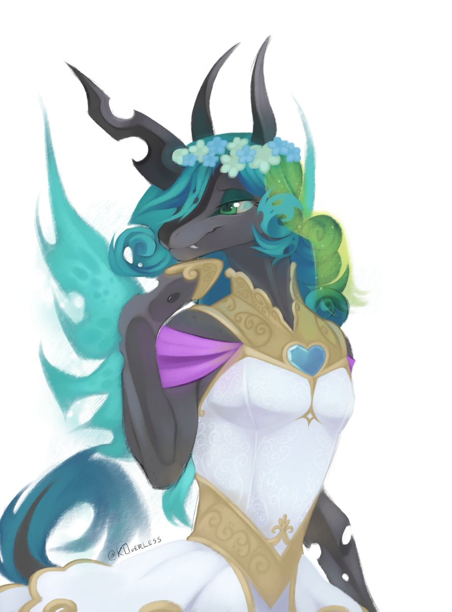 KOVERLESS_ALT's tweet photo. I drew Princess Chrysalis, she is my FAVORITE pony from childhood

#mlp #mylittlepony #princesschrysalis #chrysalis https://t.co/ZWscgvUoD7