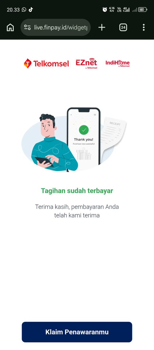 plemmbungan's tweet photo. woi udah bayar tapi internet gabisa dipake @Telkomsel @IndiHome @IndiHomeCare https://t.co/o9buQQKDpM