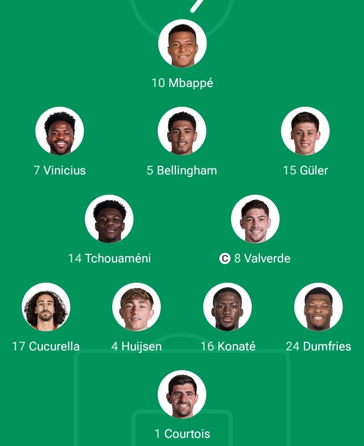 dougiefreshnft's tweet photo. Real Madrid starting lineup. Do you like this lineup?
Personally,  I don’t like this lineup. 😤 Anyway,  Best of luck my tram. Vamos @realmadrid 🔥 https://t.co/eGb4qPiA1D