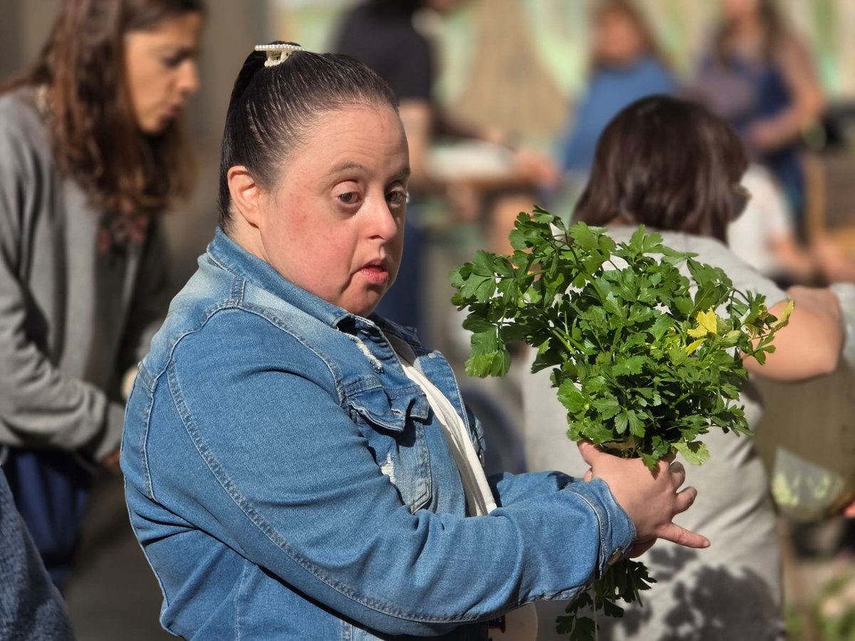 Val_Fabian's tweet photo. En el #CentroDeDiaII de #INCUDI realizamos una hermosa cosecha de perejil, apio, cebolla de verdeo y orégano.🌱💚

Hace varios años que venimos trabajando juntos y es notable el avance de este espacio de huerta que cuidan con tanto amor, paciencia y dedicación.🌿

Para nuestro equipo es una enorme alegría poder compartir proyectos con los chicos y docentes, donde la semilla, el trasplante, las manos en la tierra y la alegría de encontrarnos están cada vez más presentes.🫶🌱

Porque cada cosecha es también aprendizaje, inclusión, participación y comunidad. Es descubrir que cada uno puede aportar, aprender y disfrutar, respetando los tiempos y las posibilidades de todos.💚

Y hay algo que nos encanta especialmente: lo que sembramos y cosechamos en la huerta llega a la cocina. De la tierra a la mesa, transformando el trabajo de cada día en alimentos, experiencias y nuevos aprendizajes.🥬👩‍🍳

Seguimos construyendo juntos, con las manos en la tierra, compartiendo proyectos, abrazos y mucho cariño.
Porque en cada huerta que crece, también crecen los vínculos.🌱❤️

#HuertasDeLaCiudad #INCUDI #CentroDeDiaII #Inclusión #Aprendizaje #DeLaHuertaALaCocina #EconomíaCircular #Comunidad #ManosEnLaTierra @MunicipioBahia