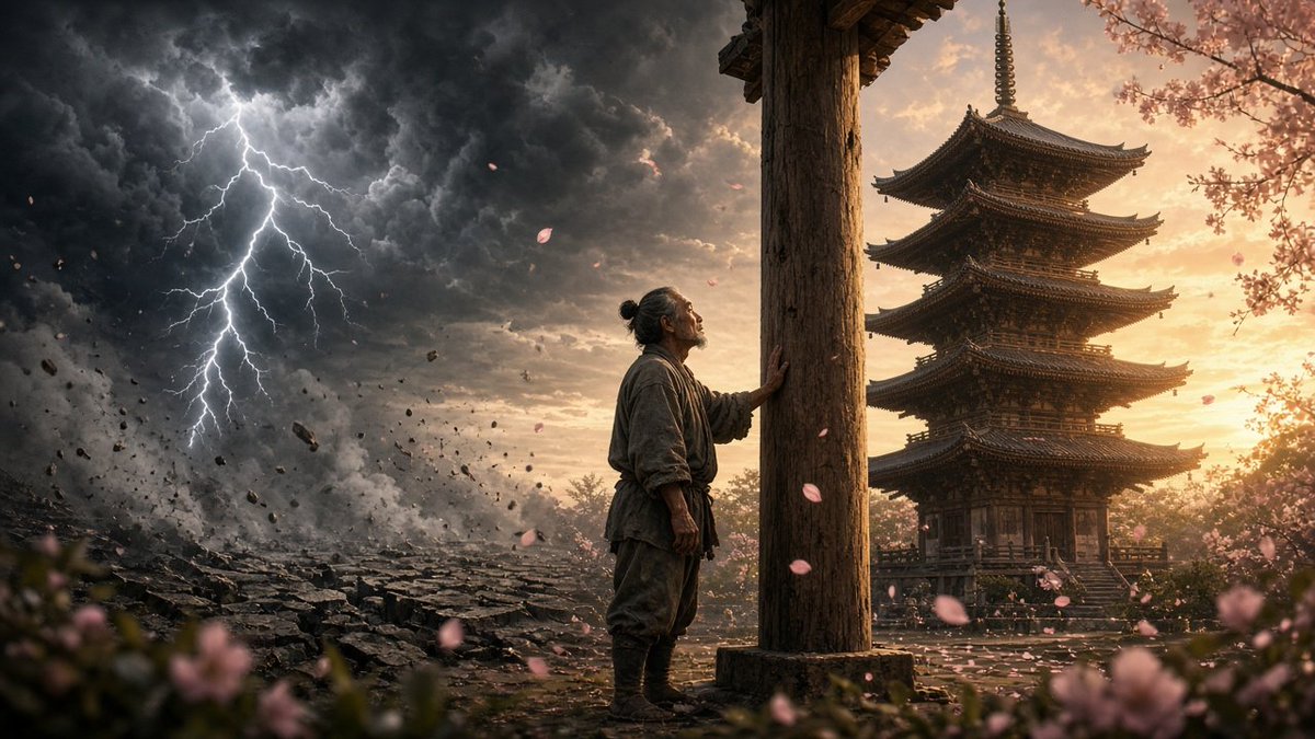 japan_nobunaga's tweet photo. The oldest wooden buildings on Earth are not in Europe.
Not in China. Not in Egypt.

They are in a quiet village in Nara, Japan.

Horyu-ji temple. Its main hall and five-story pagoda
have been standing for about 1,300 years.

Scientists ran a tree-ring analysis on the pagoda's
central pillar. The tree was cut down in the year 594.

The wood in that tower is more than 1,400 years old.

And it stands in Japan. Earthquake country.
Thirteen centuries of tremors, typhoons, and storms.
The five-story pagoda has never fallen.

The builders used almost no nails.
They cut joints so precise that wood locks into wood,
flexing in an earthquake instead of snapping,
a design so clever modern engineers still study
how the central pillar swallows the shaking.

But here is my favorite part.

The carpenters used hinoki cypress trees
that were 2,000 years old.

Tsunekazu Nishioka, the last master carpenter
of the temple's great 20th-century restoration,
a man whose family served this one temple for generations,
explained why:

A 2,000-year-old cypress, he said, stays strong
for centuries after it's cut.
"The building will be fine for another 700 years."

Then he said the thing I can't forget:

the original builders, thirteen centuries ago, knew this.
They chose those trees because they were building
for people a thousand years away.

Every craftsman who ever touched Horyu-ji
knew he would never live to see
whether his work truly lasted.

He did the work perfectly anyway.

That is the entire secret of Japan,
standing quietly in a field in Nara,
holding up its own roof for 1,300 years.