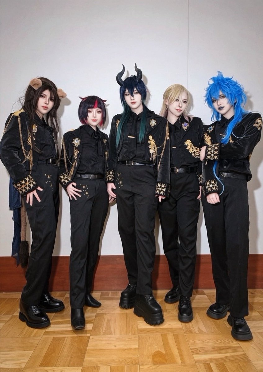 tart_428's tweet photo. ⚠︎Cosplay.  
twst /Blazing Jewel

離脱！
念願の併せ楽しすぎた〜！！
実はこの中で1番年上の🦇さん🎶

 #アコスタ京まふ
#アコスタ京都市京セラ美術館 https://t.co/aC6vvHKFE5
