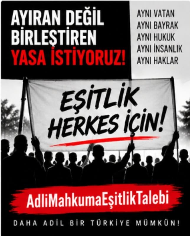 devin61504's tweet photo. Bir insanın hatası kadar, değiştiği ve kendini topluma kazandırdığı da görülmeli. Evlatlarımızın gençliği dört duvar arasında erimesin. Adalet yalnızca cezalandırmak değil, gerektiğinde insanı yeniden kazanmak değil mi?
PKKkadar SuçluDeğiliz
@RTErdogan @dbdevletbahceli https://t.co/SZQ70VcIDz