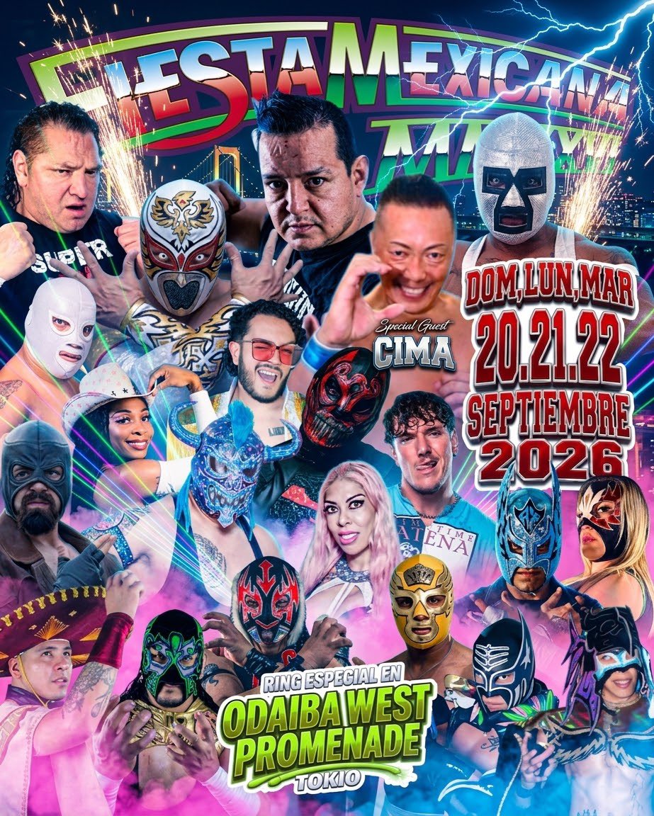 wuw_mexico's tweet photo. 🚨【重要・FM2026全面中止のお知らせ】

明日9/21(月)は全イベントを中止いたします
台風25号の接近に伴い、お客様および関係者の安全を第一に考慮した結果、明日9/21(月・祝)の「フィエスタ・メヒカーナ2026」は【すべてのイベントを終日中止】とさせていただきます。

これに伴い、以下の通りすべてのエリアをクローズいたします。

❌ 飲食ブース： 全店終日クローズ
❌ 物販ブース： 全店終日クローズ
❌ ステージ・ルチャリブレ： すべて中止

ご来場を楽しみにされていた皆様には大変なご迷惑をおかけしますが、ご理解とご協力のほどよろしくお願い申し上げます。

⚠️ 最終日（9/22）の開催について
台風の通過状況や会場の安全を確認した上で判断いたします。明日改めてSNSなどにてご案内いたします。

皆様もどうぞ安全第一でお過ごしください。

#フィエスタメヒカーナ2026 #お台場 #メキシコ #台風情報 #中止のお知らせ