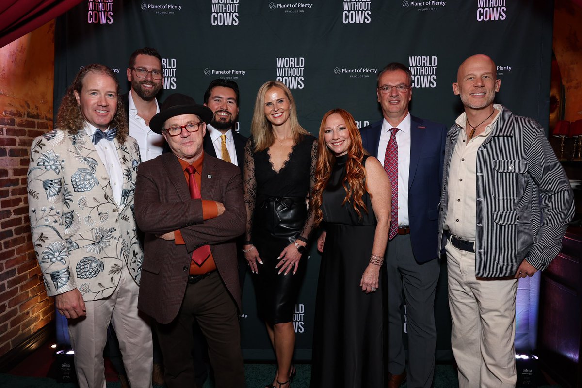 thelyonstale's tweet photo. Five years ago, we asked a question. This week, we put it in Times Square. 

Seeing World Without Cows on a billboard in New York City, alongside bringing the film to the Roxy for our premiere, is one of those moments that makes you pause and appreciate just how far an idea can travel. The story is about the future of our food. The story behind the film is about belief, resilience, and determination. 

I have spent years wearing a World Without Cows hat or shirt and explaining what we were working on. Having a billboard now brings us a new way to start that conversation. Soon, everyone will be able to see the film and start their own. 

But what makes this moment so meaningful is thinking about the people whose stories brought us here. Farmers who welcomed Michelle and Brandon onto their land. Scientists who shared their research. Families who helped us understand what cows mean to their livelihoods, their culture, and their future.

Now, those stories have reached a screen in The Big Apple, with an invitation in Times Square for many more people to discover them. My father would have loved it, likely encouraging everyone to drive to New York to get their photo. 

I am grateful to Emily Orozco, who did an amazing job guiding such a thoughtful conversation about the film and the importance of storytelling, and to Michelle, Brandon, Josh Tickell, and Dr. Frank Mitloehner for joining me in reflecting on why this project matters.

Thank you to everyone who joined us at the Roxy, to Michelle and Brandon, and to the remarkable network of colleagues, partners, and friends who have helped bring this project into the world.

Dublin, London, Los Angeles, and New York. Four very different places, each part of a journey we had imagined for so long.

These premieres are the beginning of a much bigger ambition: bringing World Without Cows to communities around the world and giving people a reason to come together, create curiosity, and talk about the future of our food.

Now, where should we take it next? Details are coming together, but the short answer is closer to you.