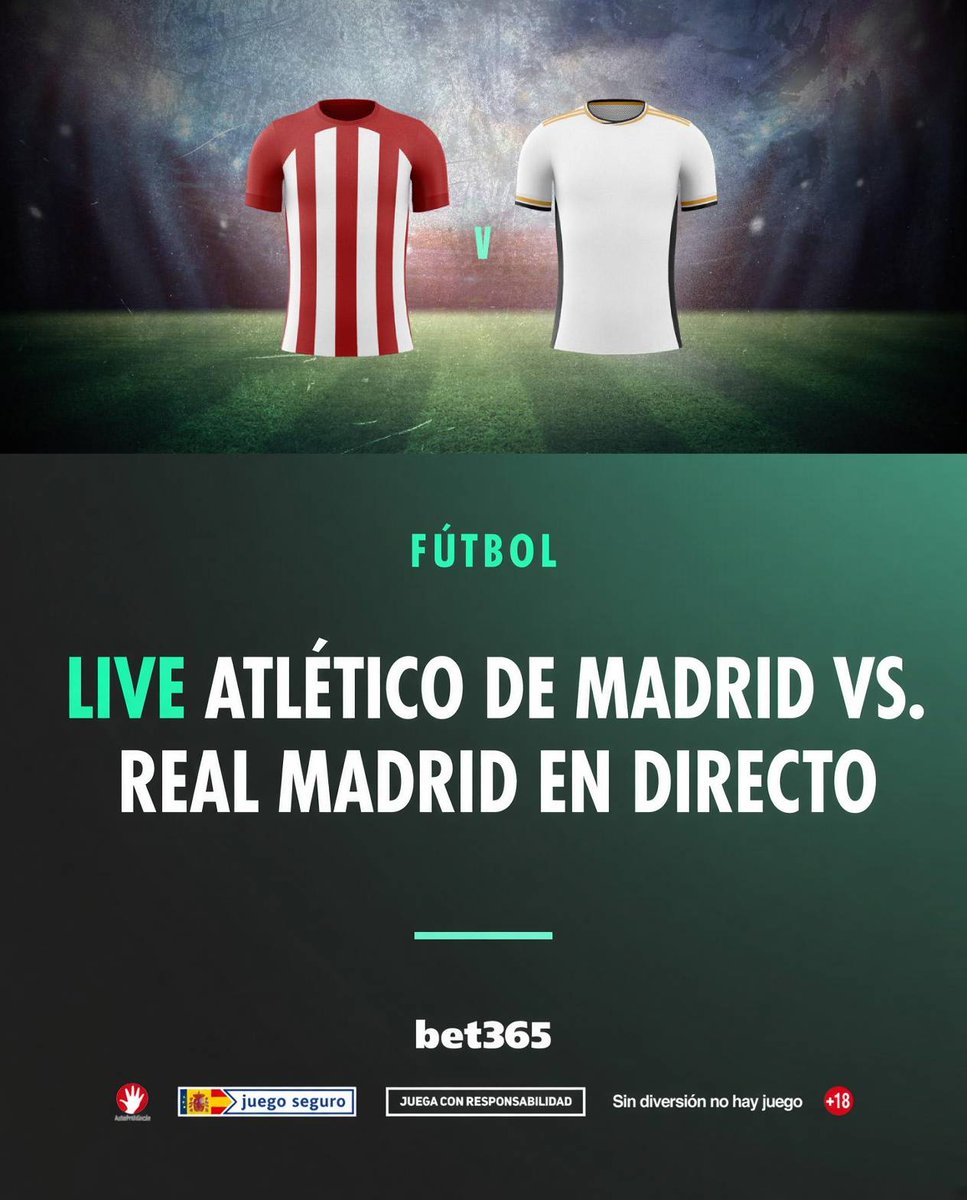 bet365_es's tweet photo. ¡Artículo en directo!

Sigue las actualizaiciones y apuestas para el Derby Madrileño EN DIRECTO 🤩