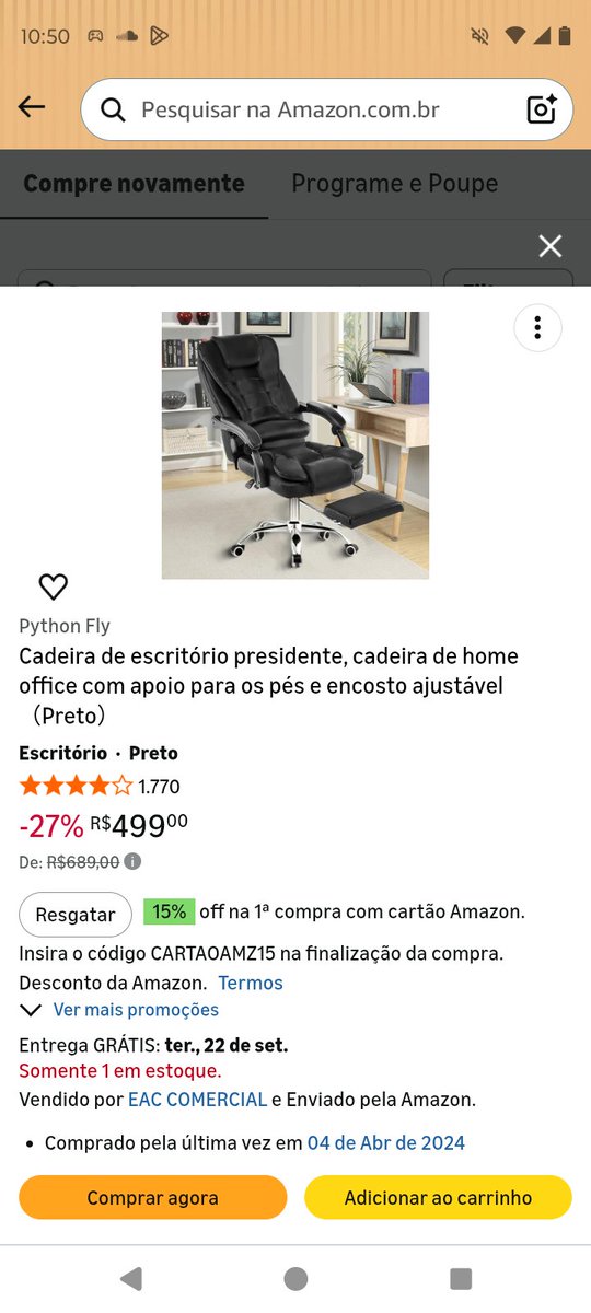 preduzzz's tweet photo. @StrongPorco a que eu tenho tá até em promoção, to quase comprando outra pq a minha meus gatos deram uma acabada nela tadinha kkkk https://t.co/9YQ4nQB8cA