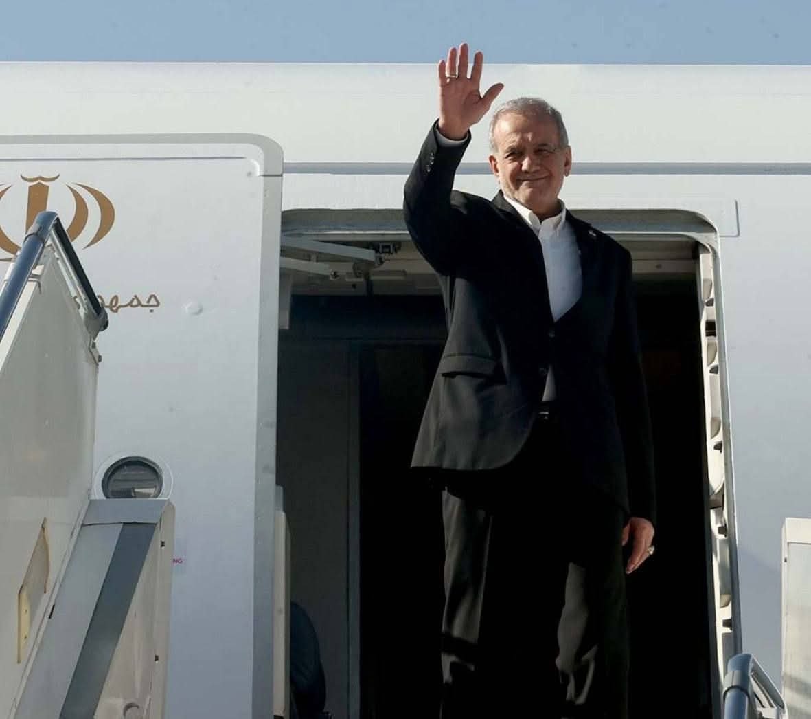 Ms_Iranian's tweet photo. President Pezeshkian will depart to New York for the UN General Assembly. https://t.co/S6kHY3b7m7