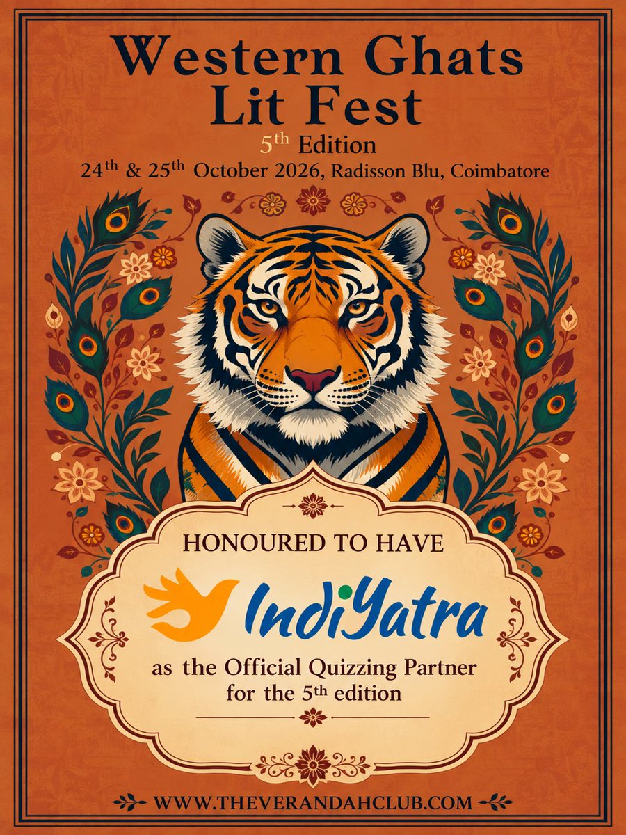 jaggu916's tweet photo. Honored to have IndiYatra as the official quizzing partner for 5th edition of Western Ghats Lit Fest. Stay tuned for exciting pre event quiz contests and attractive prizes. https://t.co/jtzgsLc1QK